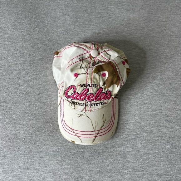 Cabela's World's Foremost Outfitters Girl's Adjustable Velcro Strap Cap Hat - Picture 1 of 10